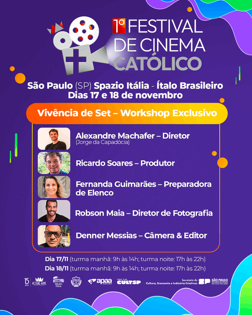 Vivência no Set – Workshop (Imagem Divulgação)