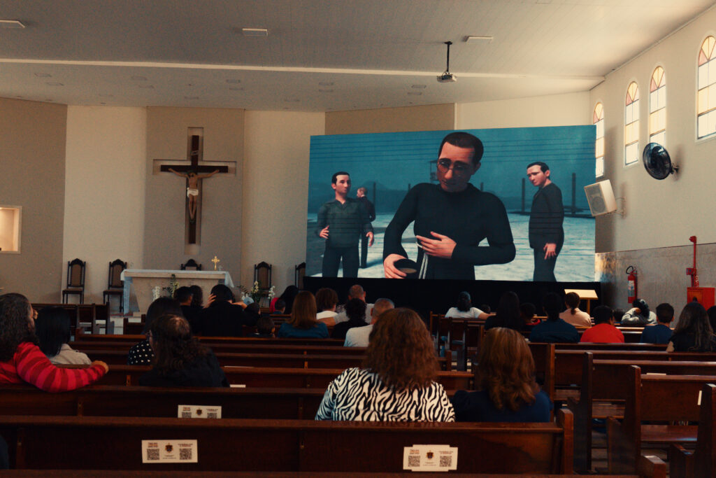Exibição do Filme "São Maximiliano Kolbe e Eu", no 1º Festival de Cinema Católico de Jundiaí (SP). Foto: @casaltakes