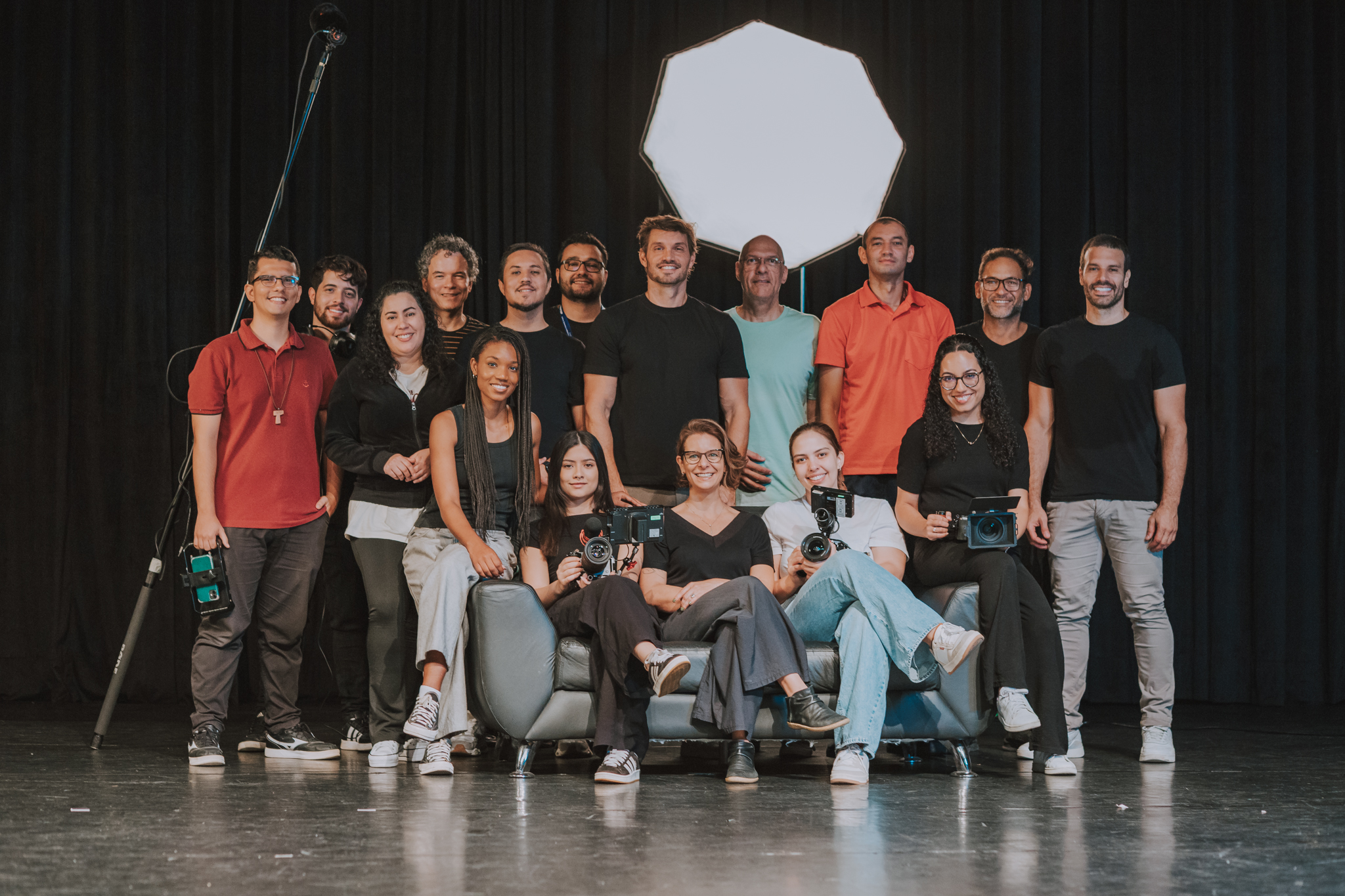 Workshop Vivência no Set no 1º Festival de Cinema Católico (Foto: @casaltakes)