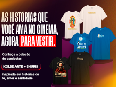 NOTÍCIA SITE - KOLBE ARTE - LANÇAMENTO CAMISETAS KOLBE